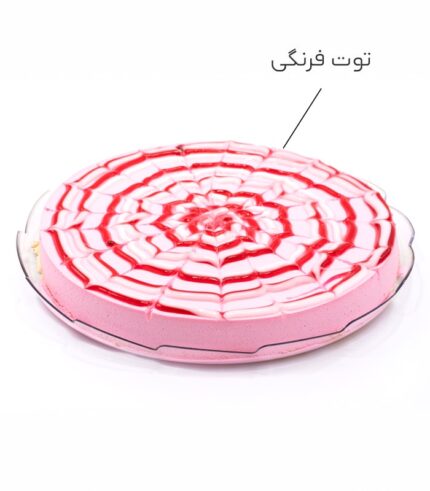 چیز کیک سرد توت فرنگی